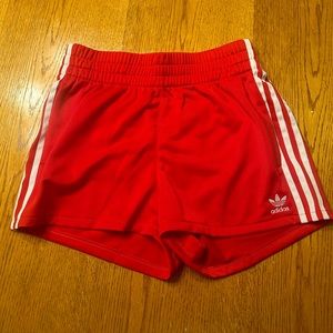 Red Adidas shorts new with tags. Woman's small